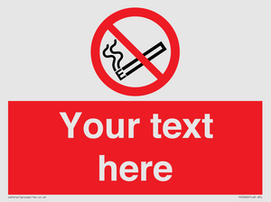 Custom No E-cigarettes / Vaping Sign